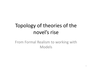 Topology of theories of the novel