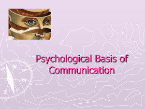 Psychological Basis of Communication. Sexual behavior