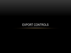 What are export controls?