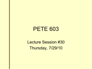 PETE 603 - Lecture 4