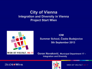 City of Vienna Municipal Department 17 - Integration and