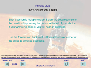 Introduction - college physics
