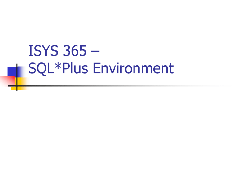 What Is Sql Plus Used For