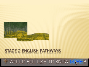 Stage 2 English Pathways