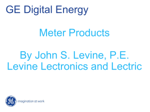 GE Meter Family - Levine Lectronics and Lectric