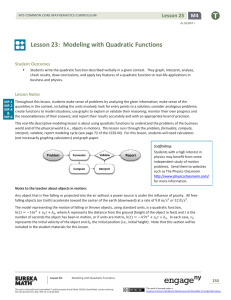 Algebra I Module 4, Topic C, Lesson 23: Teacher Version