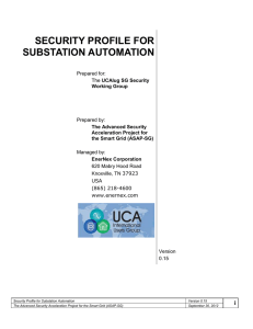 Security Profile for Substation Automation - Open Smart Grid