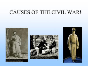 causes of the civil war!