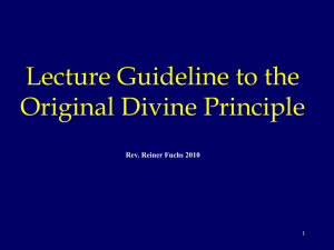 PowerPoint 프레젠테이션 - Divine Principle in several languages