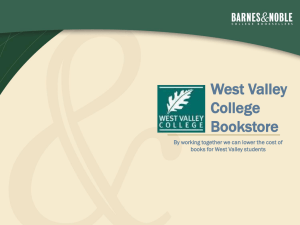 Textbooks - West Valley College