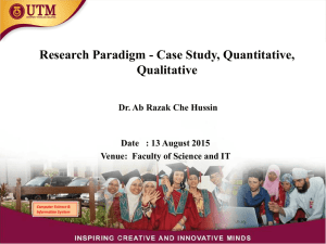 Qualitative Research Is