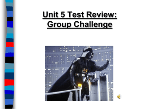 Unit Five Review PPT