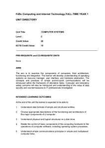 ECTS Credit Value: 10 - University Centre Yeovil