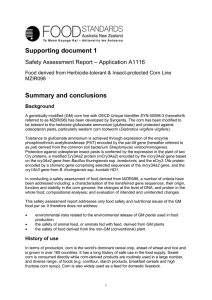 A1116-CFS-SD1 - Food Standards Australia New Zealand