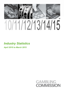 Industry statistics - April 2010 to March 2015