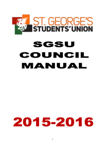 Council Manual - St George's Students Union