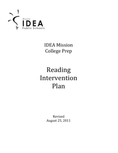 Reading Intervention Plan Overview 8 - Court's Cohort Page