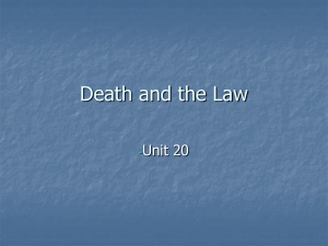 Death and the Law