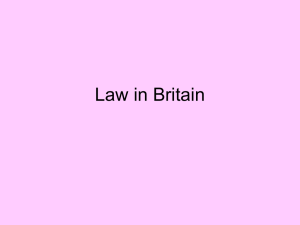 Law in Britain - Meldrum Academy