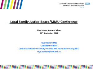 Faye McCrory - Greater Manchester Family Court Forum
