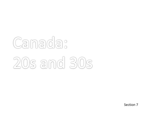 Section 7: Canada Between the Wars (PPT)