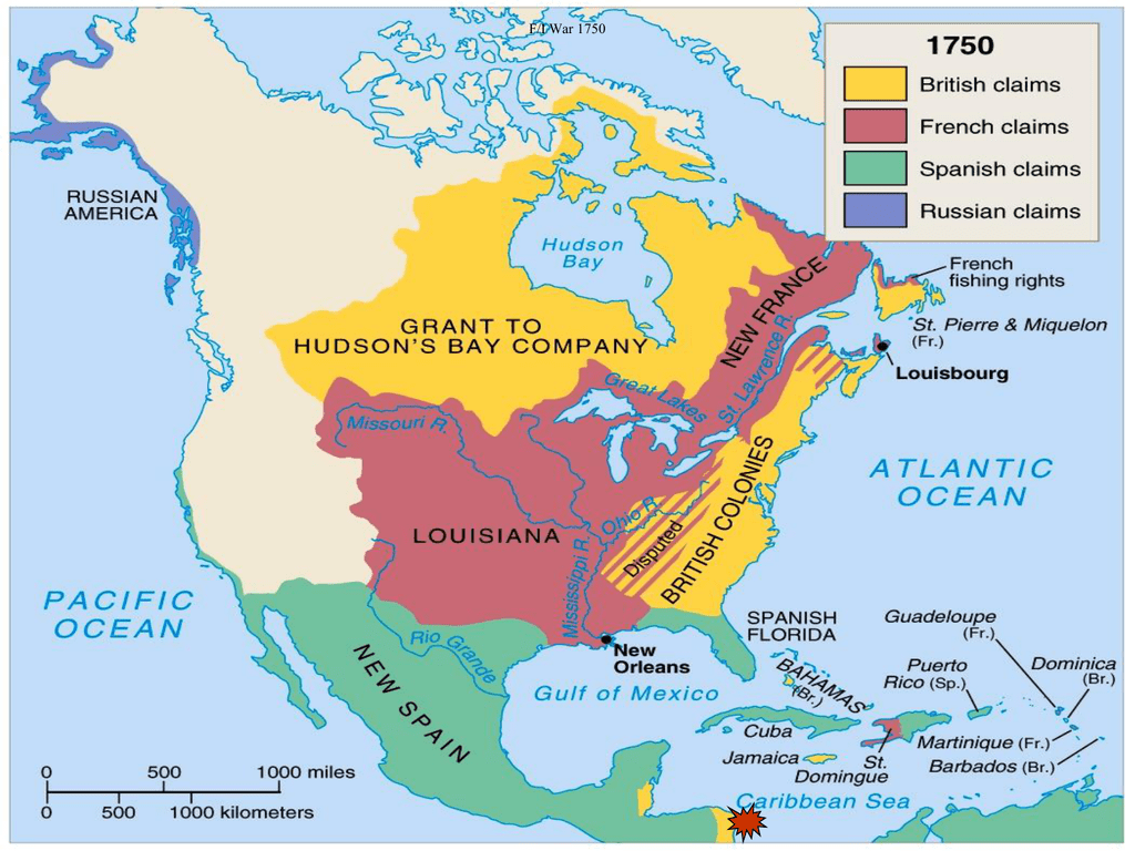 French And Indian War Printable Maps