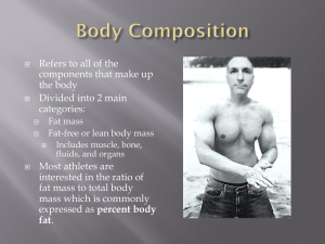 Body composition - Davis School District