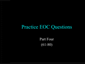 Practice EOC Questions