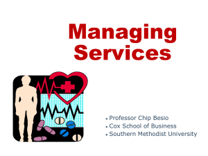 Managing Services - Southern Methodist University