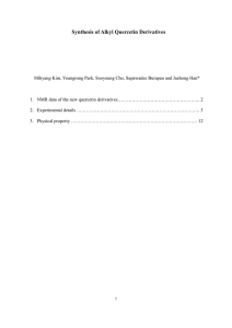 Synthesis of Alkyl Quercetin Derivatives