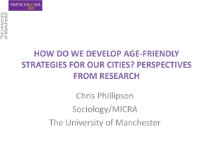 Professor Chris Phillipson, Manchester University