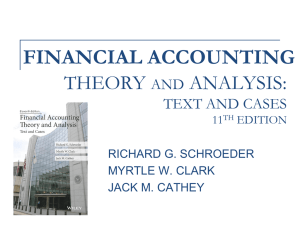 accounting theory: text and readings