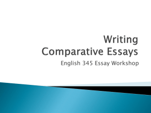 Comparative Essays: Strengths and Weaknesses