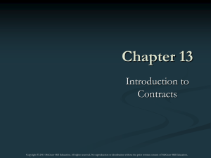 Classification of Contracts - McGraw Hill Higher Education