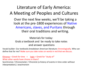 Literature of Early America