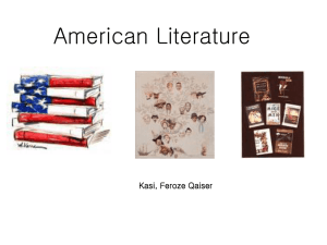 Thematic Unit on American Literature