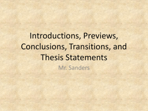 Speech 205 - Introductions and Conclusions PPT