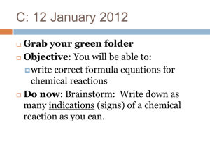 Unit5NotesEquationsandStoich - PHA Science