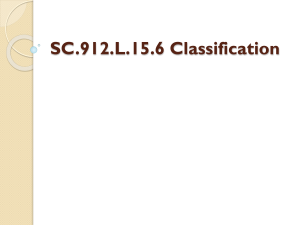 SC.912.L.15.6 Classification