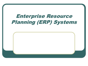 Enterprise Resource Planning (ERP) Systems