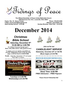 December 2014 - Peace United Methodist Church