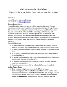 Physical Education Syllabus