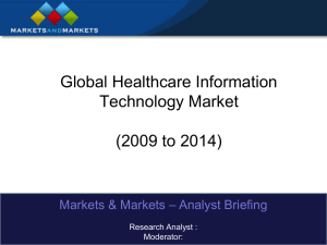 Global Healthcare Information Technology Market