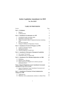 Justice Legislation Amendment Act 2015