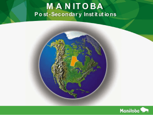 Manitoba Post-Secondary Institutions Overview