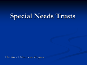 Special Needs Trusts - The Arc of Northern Virginia