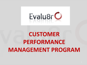 customer performance management program