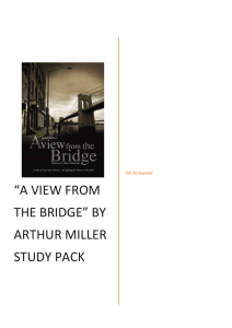 *A View From the bridge* by Arthur Miller study pack