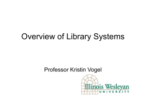 Overview of Library Systems