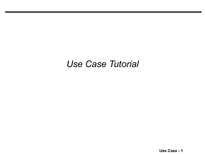 Use Case Tutorial